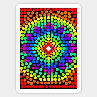 Rainbow Mandala Sticker